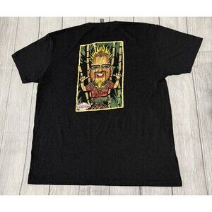 Guy Fieri Flavortown Graphic T Shirt Size XL Pigeon Forge Tennessee Caricature